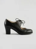 Zapatos de baile BASIC CORDONERA Piel/Ante Negro | Begona Cervera