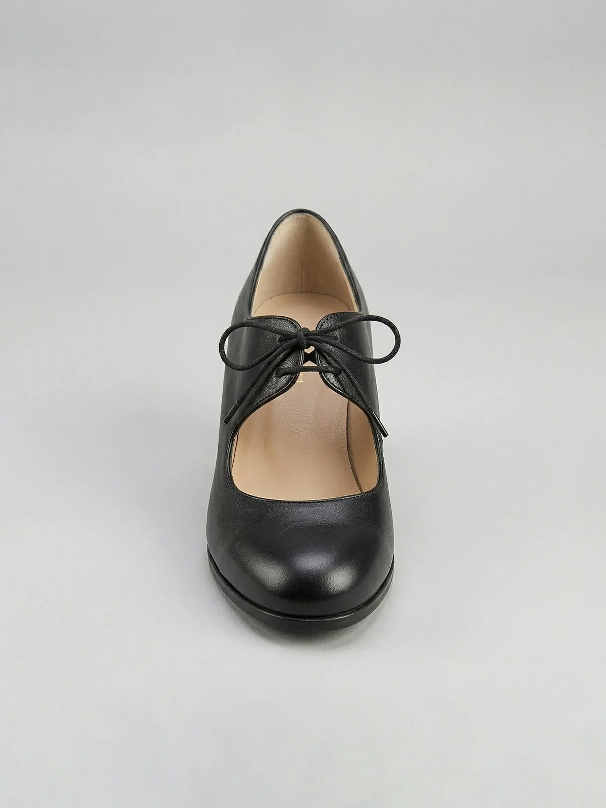 Zapatos de baile BASIC CORDONERA Piel/Ante Negro | Begona Cervera
