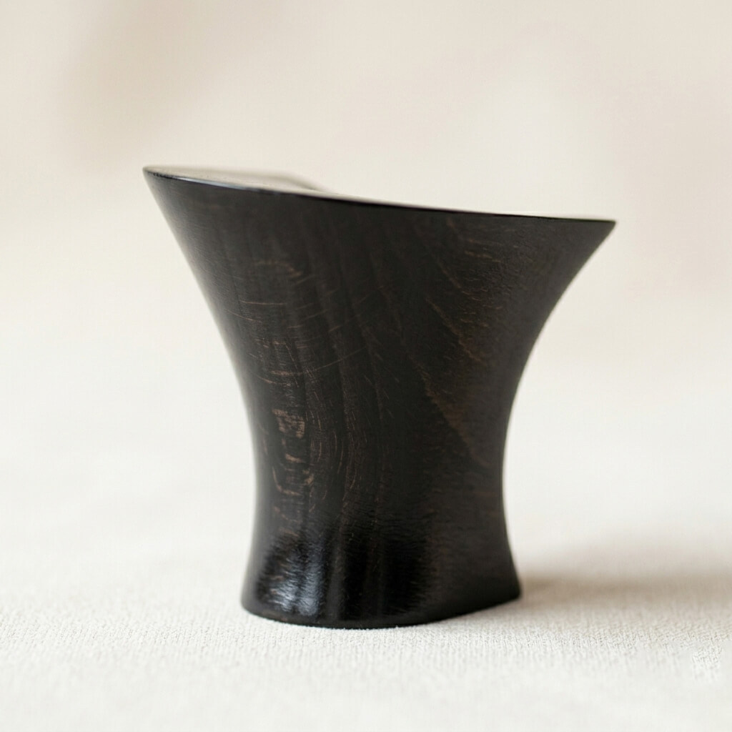 Tacon madera natural lacado oscuro