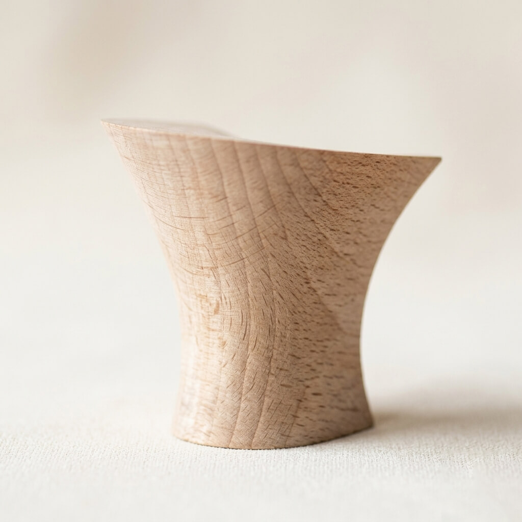 Tacon madera natural lacado claro